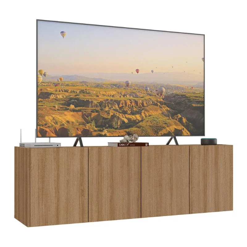 Rack para TV até 50 Polegadas com 4 Portas Suspenso Multimóveis MP1070 - Multimóveis