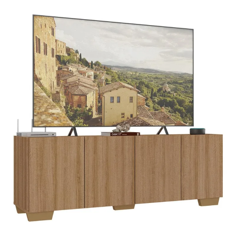 Rack para TV até 50 Polegadas com 4 Portas Multimóveis MP1072 - Multimóveis