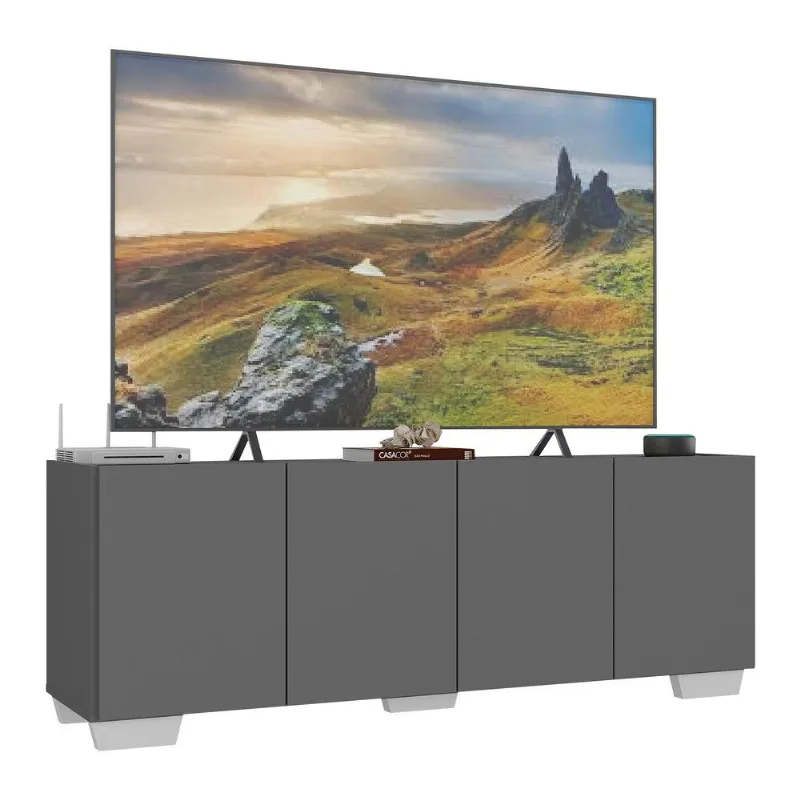 Rack para TV até 50 Polegadas com 4 Portas Multimóveis MP1072 - Multimóveis