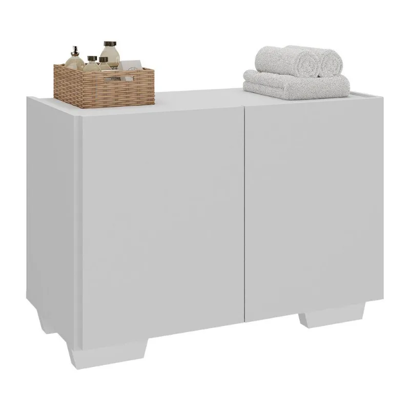 Gabinete Armário de Banheiro 62,5cm 2 Portas com Pés Multimóveis MP5046 - Multimóveis
