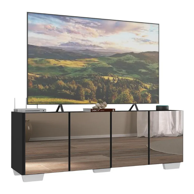 Rack TV até 50 Polegadas com Espelhos 4 Portas Multimóveis MP1083 - Multimóveis