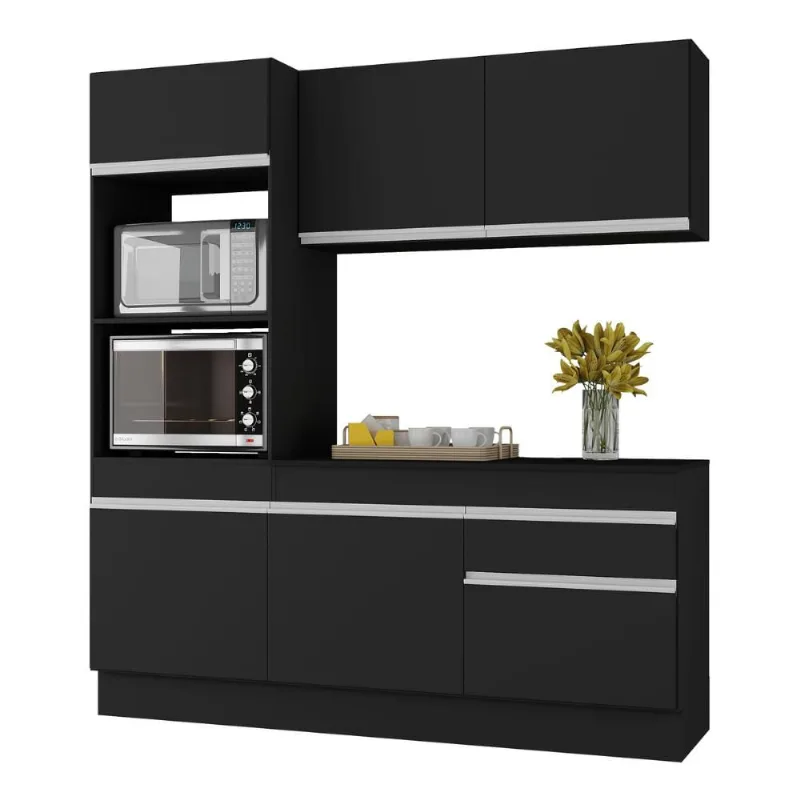 Armário de Cozinha Compacta 3 peças com Rodapé MP2177 Made Multimóveis