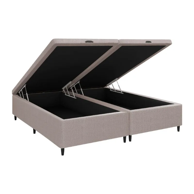 Base Cama Box Baú Queen para Colchão 158x188cm Multimóveis CR35238 - Multimóveis