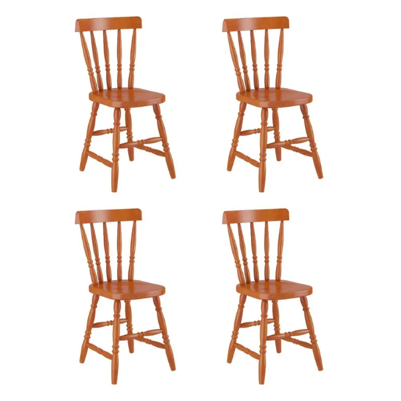 Conjunto com 4 Cadeiras de Jantar Madeira Maciça Multimóveis CR50087