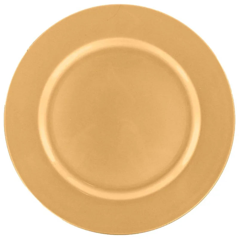 Sousplat Liso Cromus Ouro 33cm (MP)