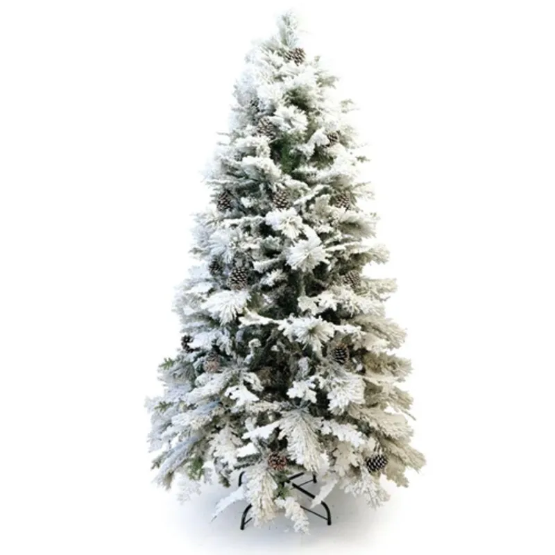 Árvore De Natal Toronto Nevada 2,10 Metros Com 595 Hastes - 1 Un