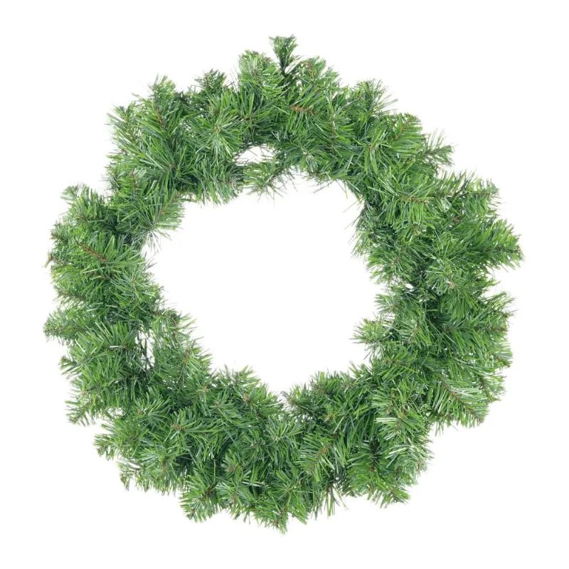Guirlanda decorativa natalina com folha verde 45CM