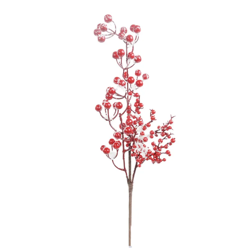 Decoracao Galhos Grande Com Frutas Vermelha 57cm