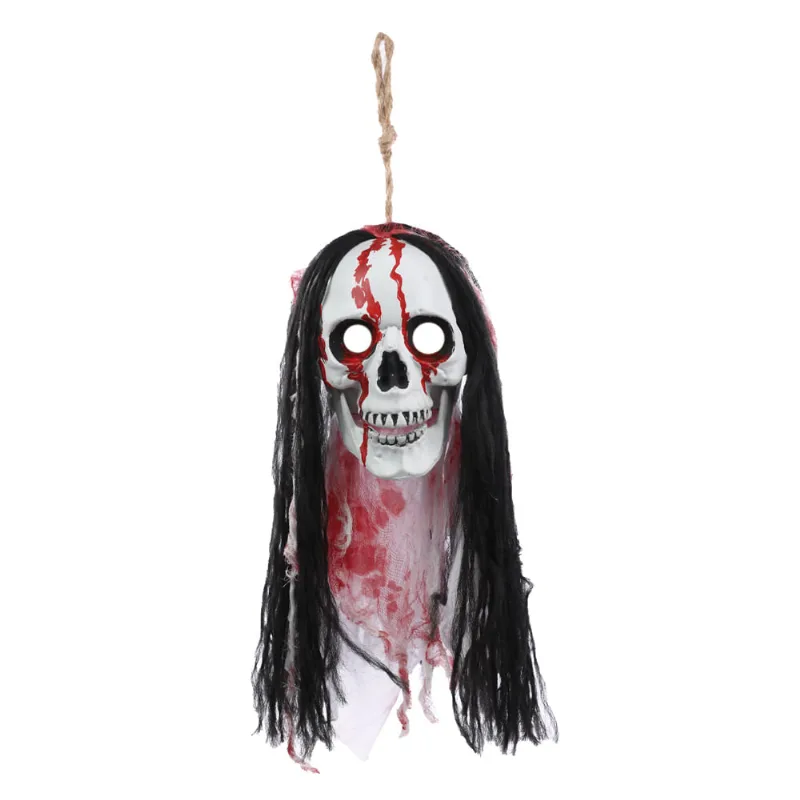 Figura Decorativa - Caveira Cabeluda - Zyam - Cromus