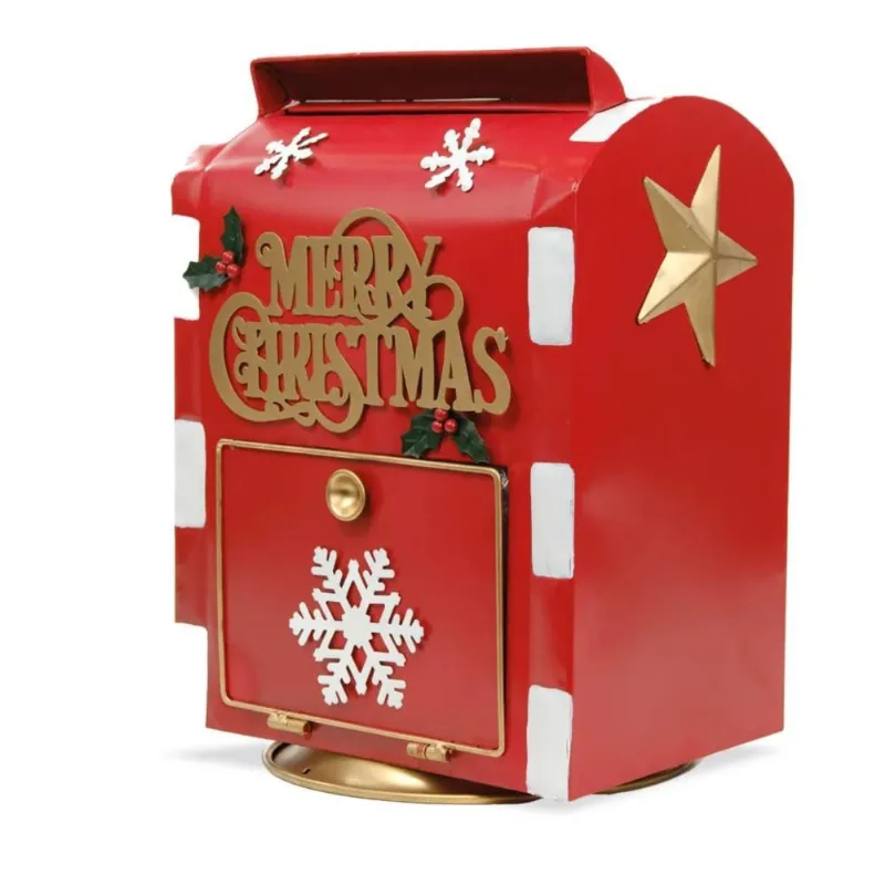 Correio do Papai Noel Enfeite Luxo Natal Casa Shopping Lojas