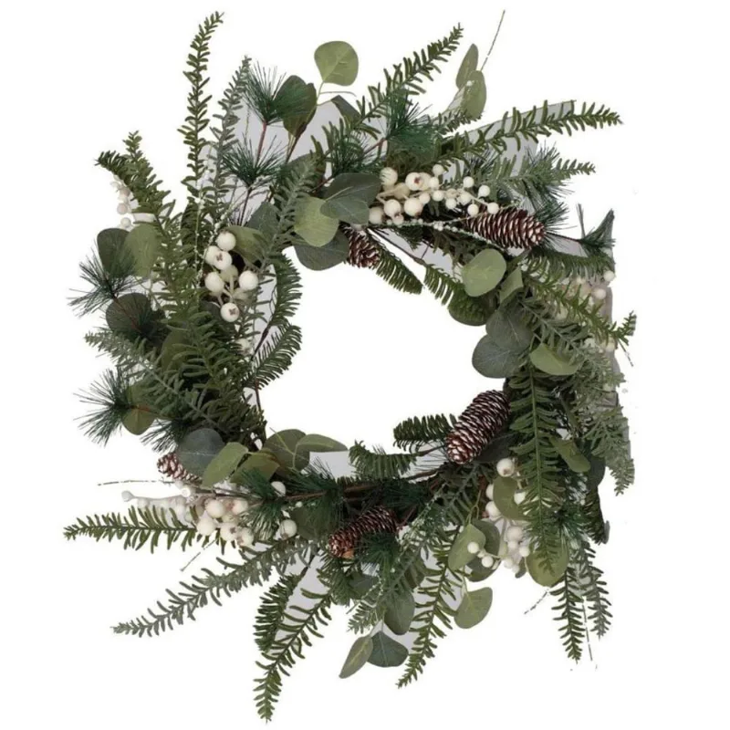 Guirlanda De Natal Folhas E Pinhas 60Cm 1053471 Cromus