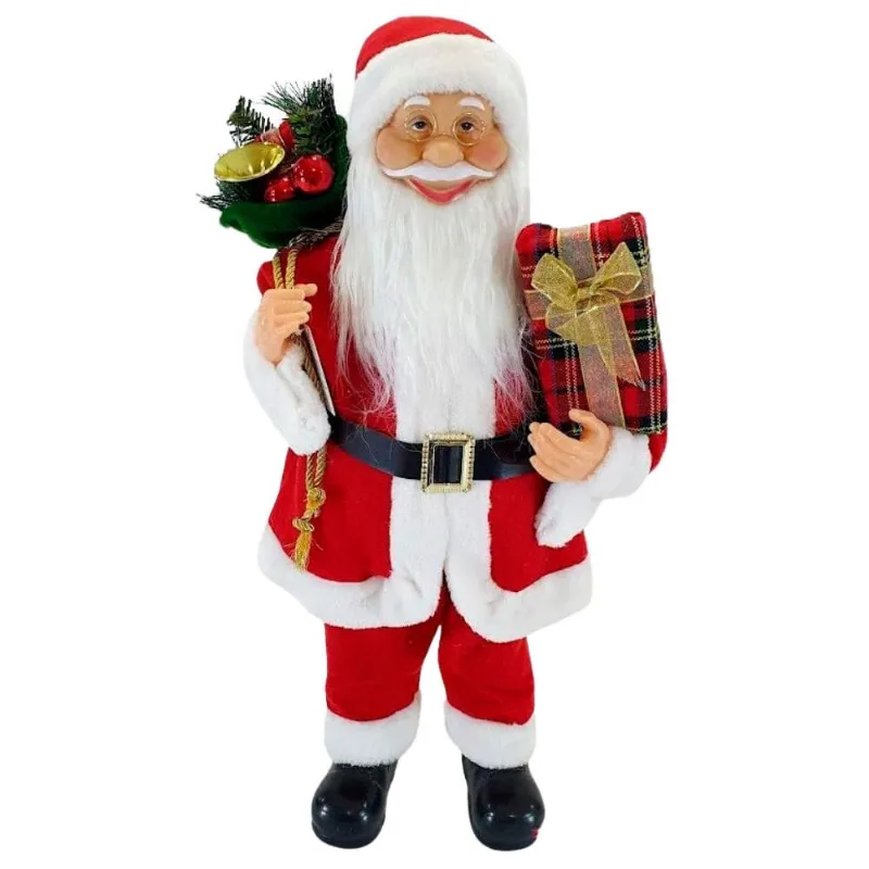 Papai Noel Em Pé Cromus 60cm Vermelho (MP)