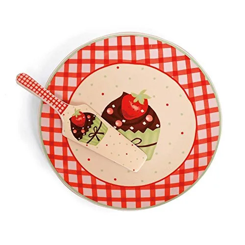 Jg.c/2 Pcs Cromus Ceramica Bolinhos C/espatula - CROMUS - Bazar
