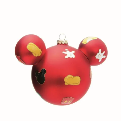 Bola Natal Cromus 10cm Disney Vm Mickey C/2 - CROMUS