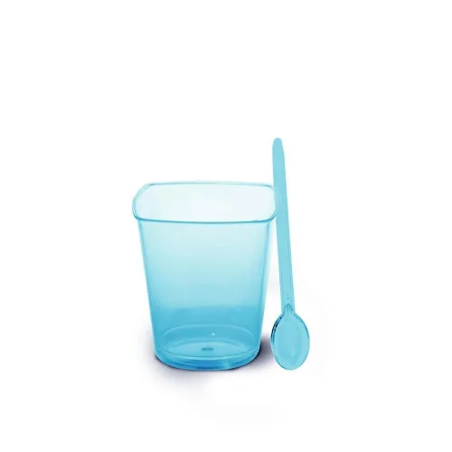 Copinho Quadrado P/doces Cromus 30ml Azul Claro C/ - CROMUS