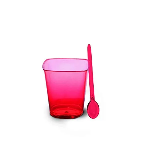 Copinho Quadrado P/doces Cromus 30ml Vermelho - CROMUS