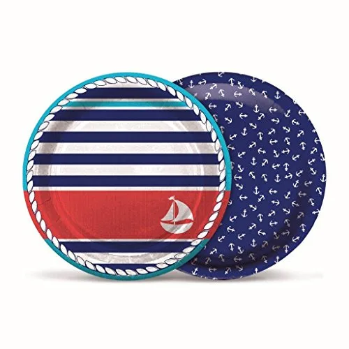 Prato Redondo Cromus 18cm Navy C/8 - CROMUS FESTAS