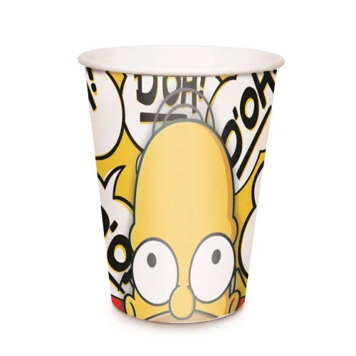 Copo Papel Cromus Simpsons C/8 - CROMUS