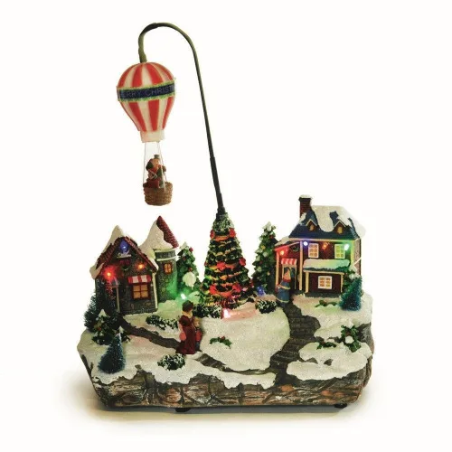 Enfeite Natal Cromus Vila Balao C/luz - CROMUS - Mercearia