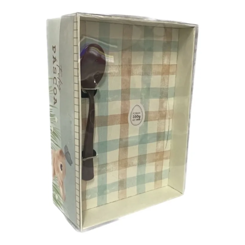 Caixa ovo de Pascoa - 350G com Colher - Coelho Charles