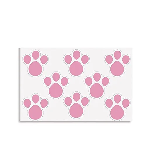 Cartela Adesiva Cromus Pegadas Rosa G C/2 - CROMUS PASCOA - Bazar