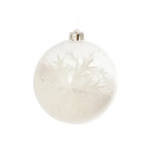 Bola Natal Cromus Branca 8cm C/6unidade Neve Isopor - CROMUS - Mercearia