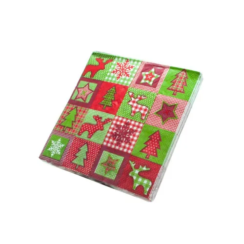 Guardanapo Cromus Patchwork Natal C/20 - CROMUS