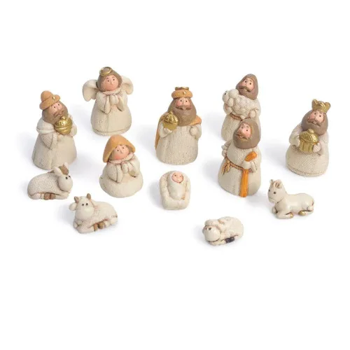 Mini Presepio Cromus Infantil Resina C/12 Pecas - CROMUS