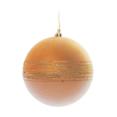 Bola Natal Cromus Acucar/listras 12cm C/2 - CROMUS
