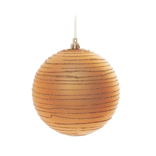 Bola Natal Cromus Listras Glitter 12cm C/2 - GLITTER