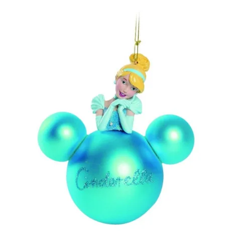 Enfeite Cromus Bola Natal Disney Cinderela C/2 - CROMUS - Mercearia