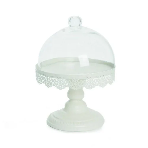 Cake Bailarina Cromus C/cupula Branco Borda Rendad - CROMUS - Bazar