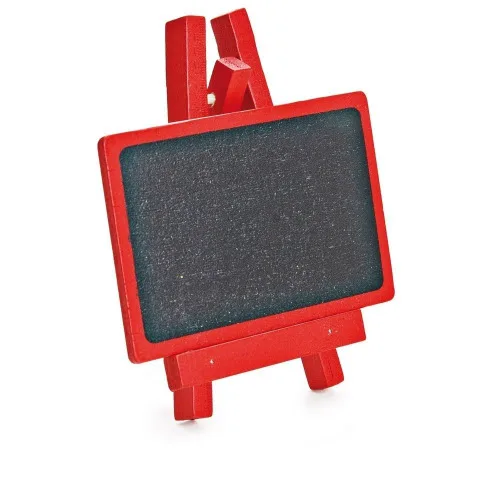 Mini Cavalete C/lousa Cromus 8cm Vermelho C/3 - CROMUS