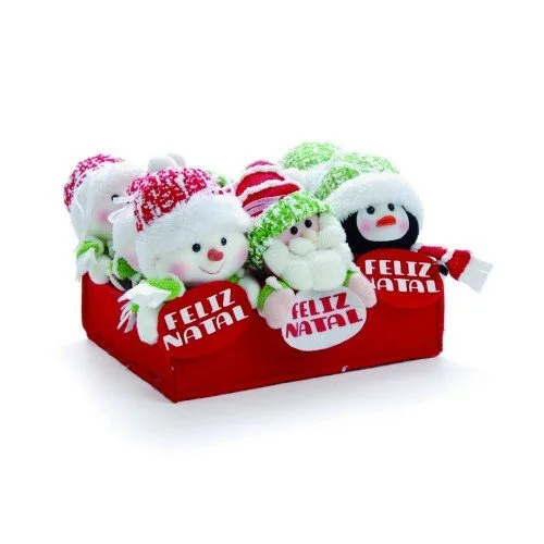 Mini Boneco Natalino Ping/noel/boneco Cromus - CROMUS - Mercearia