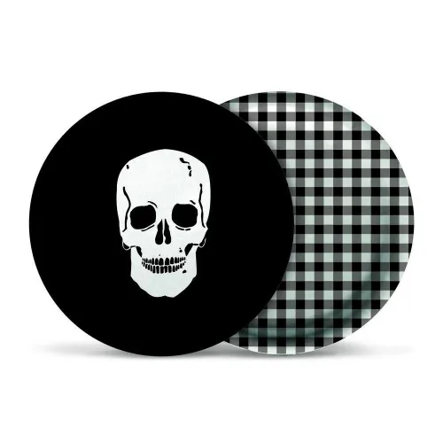 Prato Redondo Cromus 18cm Skull Party C/8 - CROMUS - Bazar