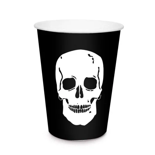 Copo Papel Cromus 330ml Skull A H C/8 - CROMUS