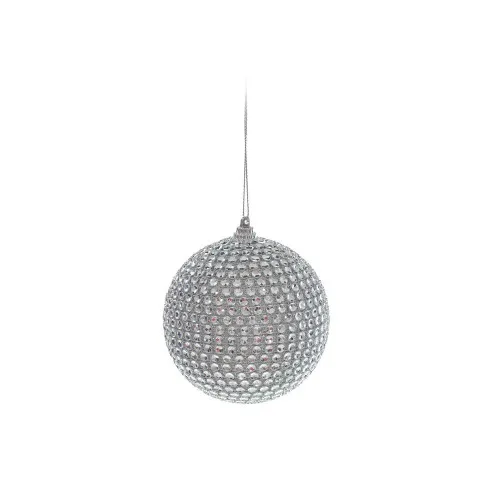 Bola Natal Cromus 8cm Paete Prata - PRATA