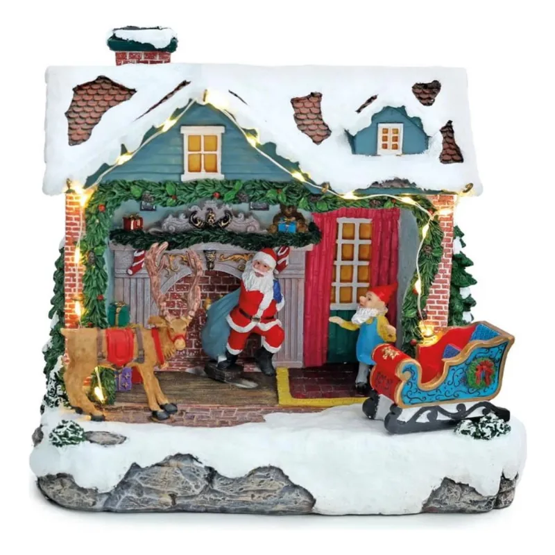 Cenário Vila Natalina Casa Do Papai Noel Cromus
