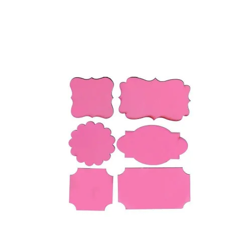 Mini Lousa Cromus Adesiva Rosa C/6 - CROMUS