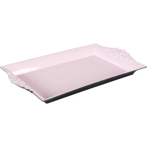 Bandeja Cromus Provencal 32x18cm Rosa - CROMUS