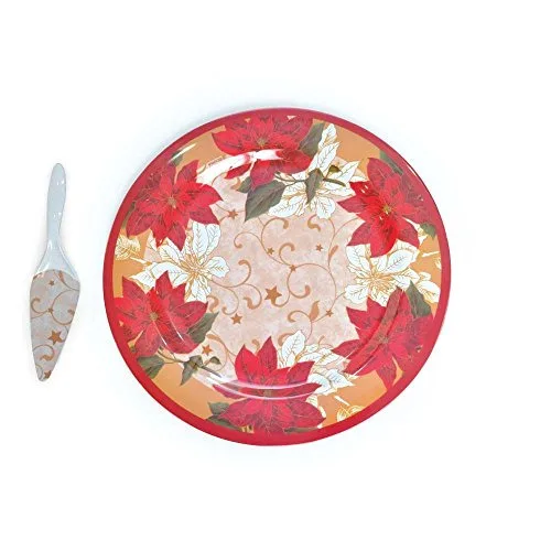 Prato Redondo Cromus Flores P/bolo - CROMUS - Mercearia