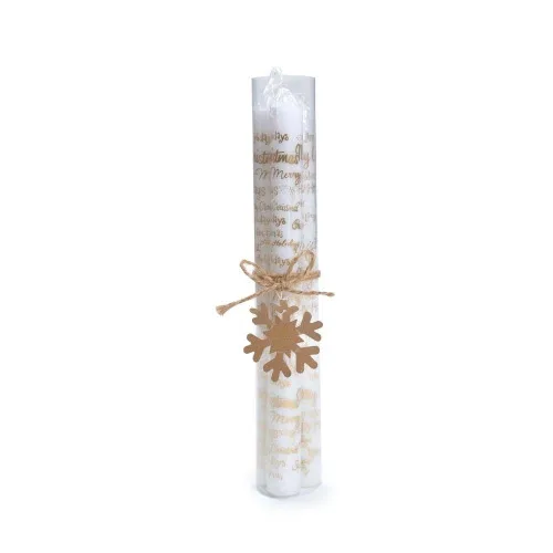 Kit C/3 Velas Cromus Branca/dourada - CROMUS