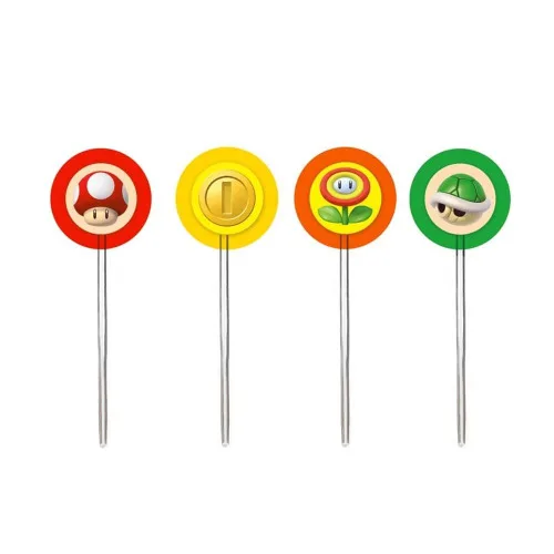 SUPER MARIO BROS PICK PARA CUPCAKE 12 UNIDADES NO MAGAZINE 25 DE MARÇO FESTAS - SUPER MARIO