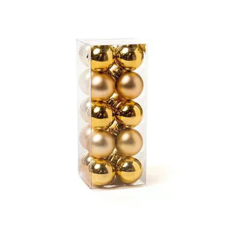 Bolas de natal sortidas dourado 4cm jogo com 20 peças