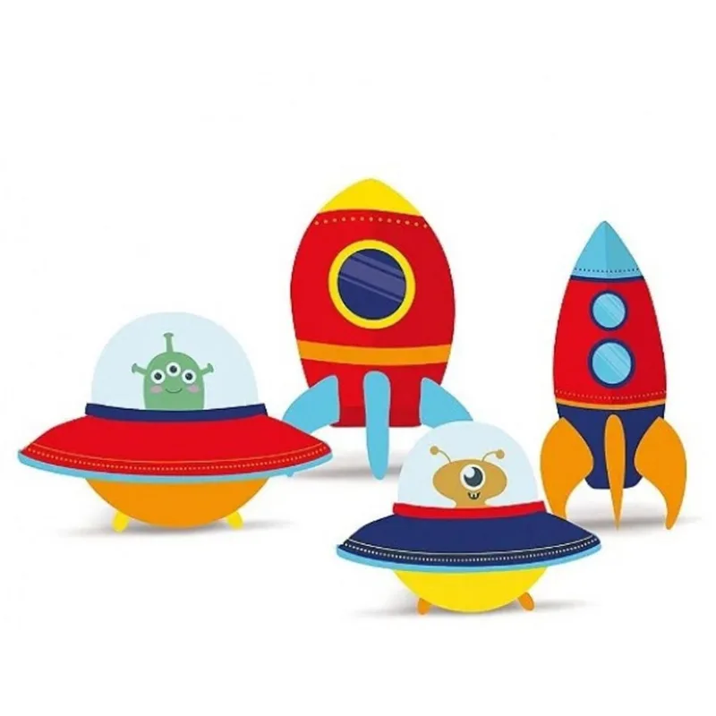 Silhueta Decorativa de Mesa Astronauta com4 Cromus
