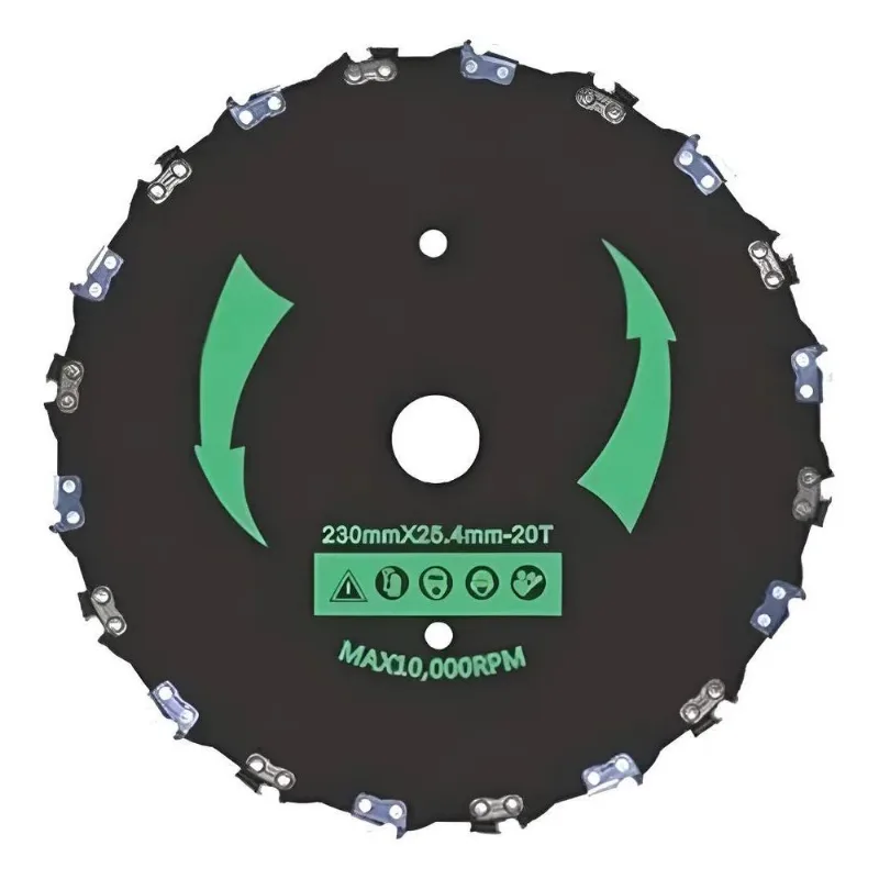 Disco Para Roçadeira Com Dentes De Corrente Corta Tudo