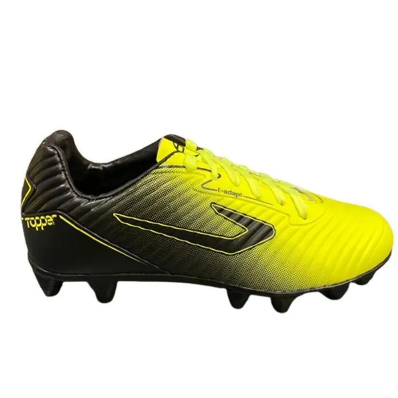 Chuteira Topper Forza Ii Campo Amarelo Neon/preto 038