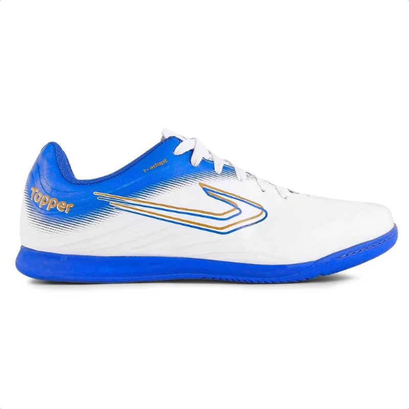 Chuteira Futsal Topper Forza III Unissex 43 / Branco / Azul