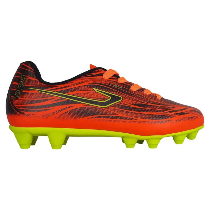 Chuteira de Campo Topper Slick V Infantil 29 / Laranja