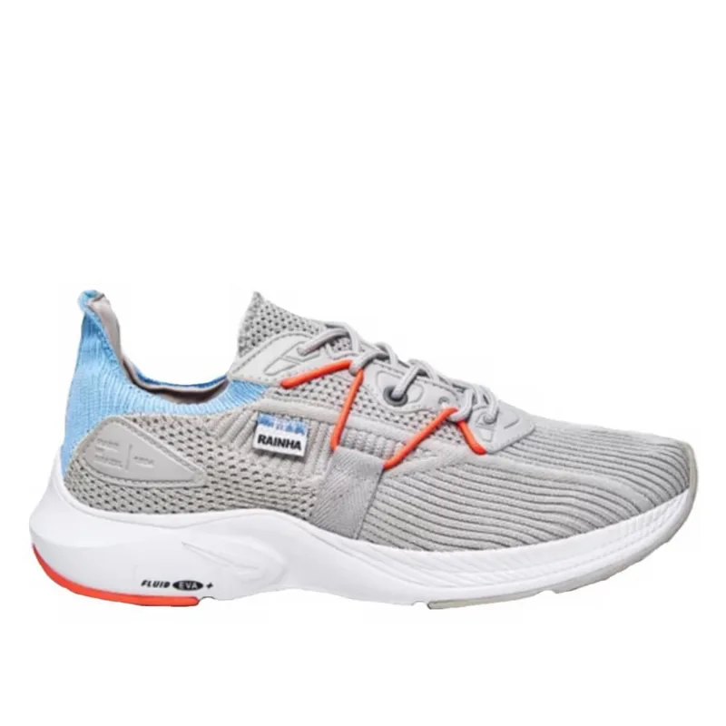 Tênis Feminino Rainha Corrida Leve e Resistente Cloud Cinza